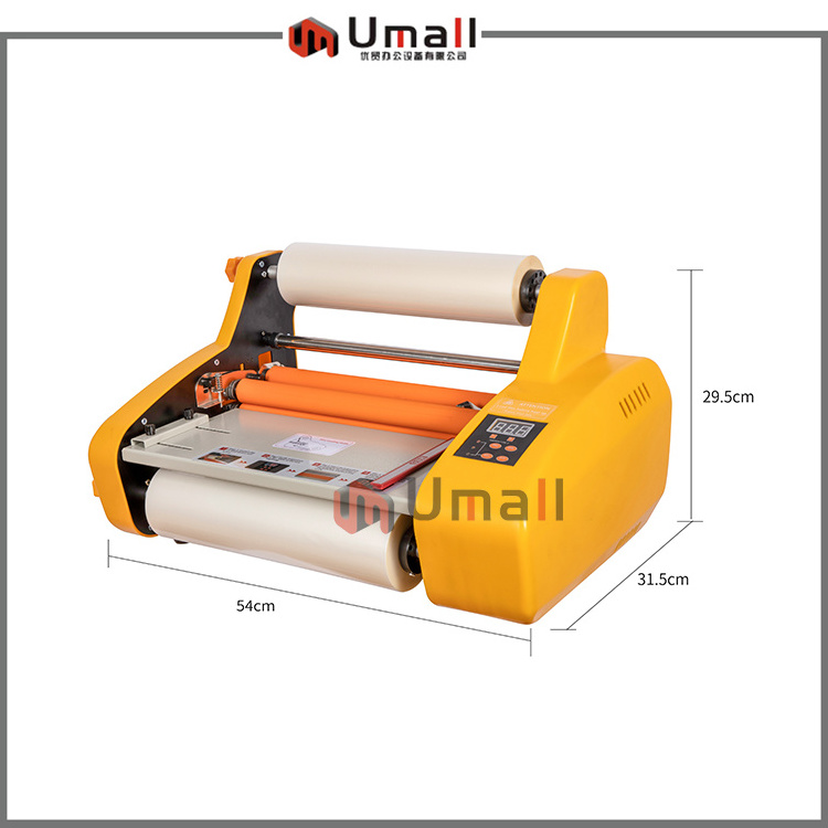 A3 Automatic Roll Laminator with Foil Transfer Function Hot and Cold Laminator Machine