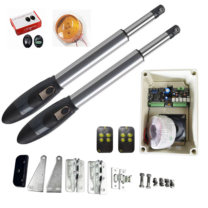 Outdoor Waterproof automatic swing gate motor 500kg*2 intelligent swing gate opener full kit