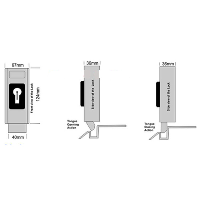 Wholesale Cheap Electric Door Lock 24V Swing Gate Electric Lock