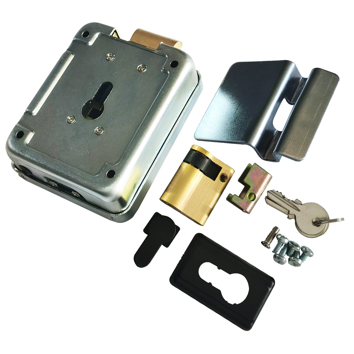 Remote Control 12V Electric Lock Complete With Floor-Fitting Receiver Slot for swing/sliding/garage gates doors