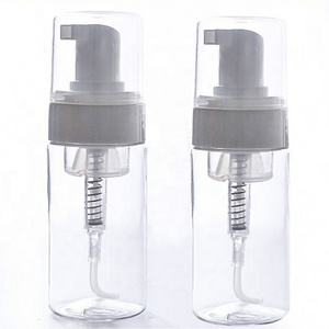 foaming bottle 30ml 50ml 100ml 150ml 200ml 250ml PET cosmetic liquid soap dispenser with foam pump bottle