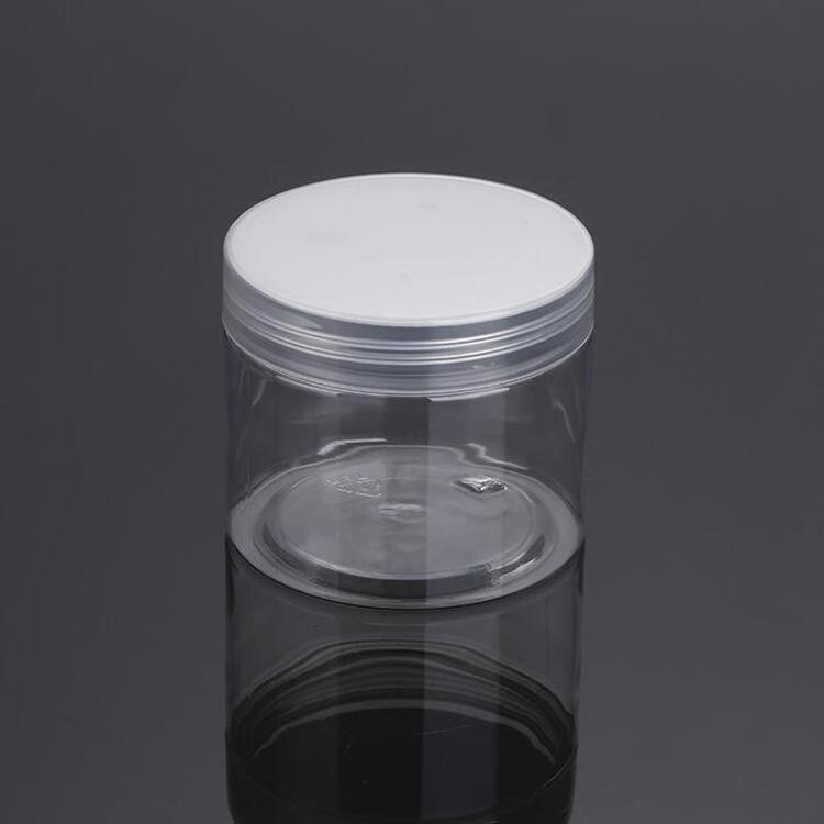 30ml 50ml 100ml 120ml 200ml 250ml 500ml cosmetic packaging clear amber black pet plastic cream jar with plastic lid