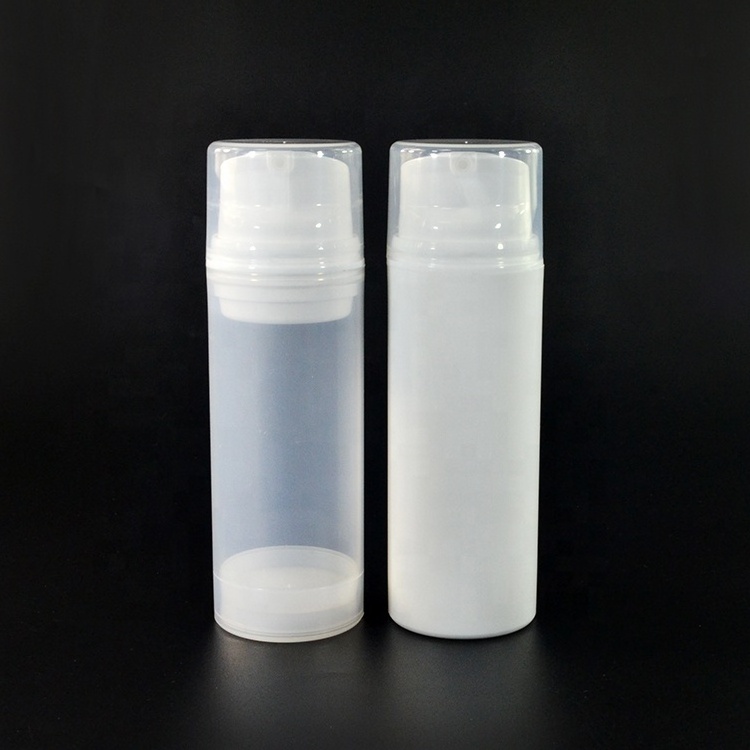 ECO-Friendly Airless Bottle 30ml 50ml 80ml 100ml 120ml 150ml White PP Airless Pump Lotion Bottles Airless Spray Bottles