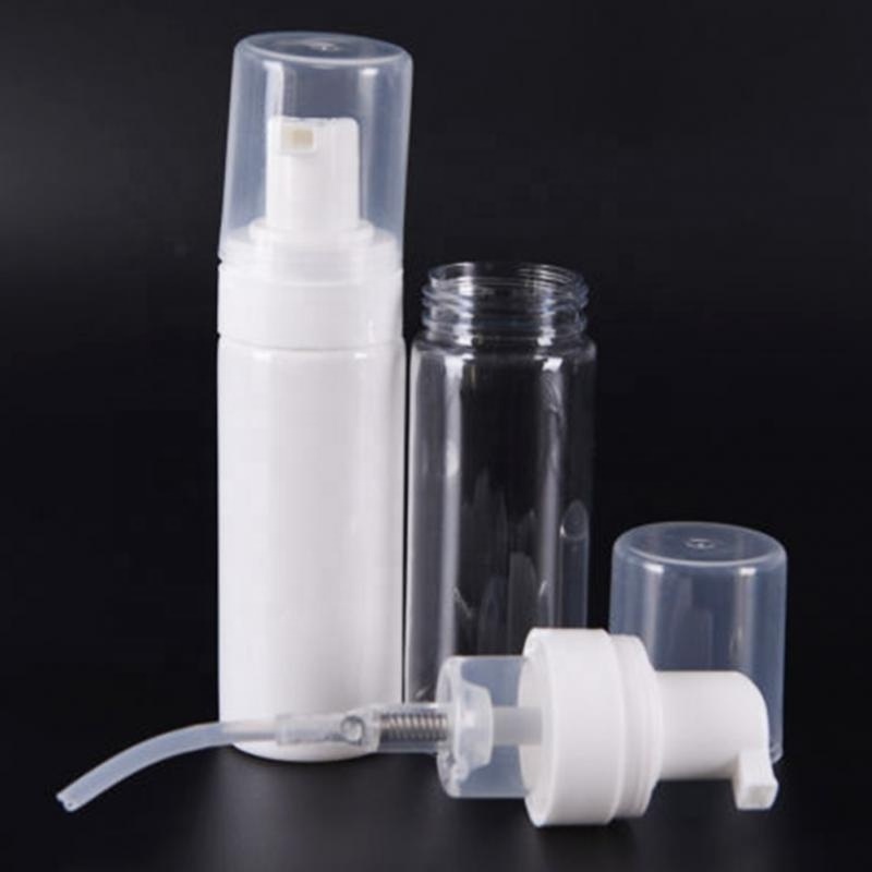 foaming bottle 30ml 50ml 100ml 150ml 200ml 250ml PET cosmetic liquid soap dispenser with foam pump bottle