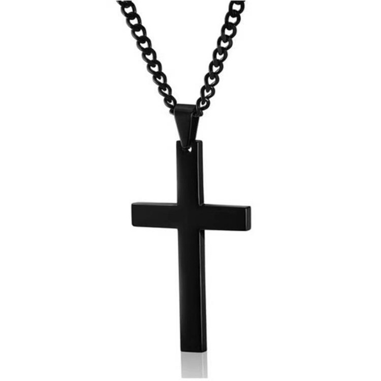 Minimalist Cross Necklace Stainless Steel Unisex Cross