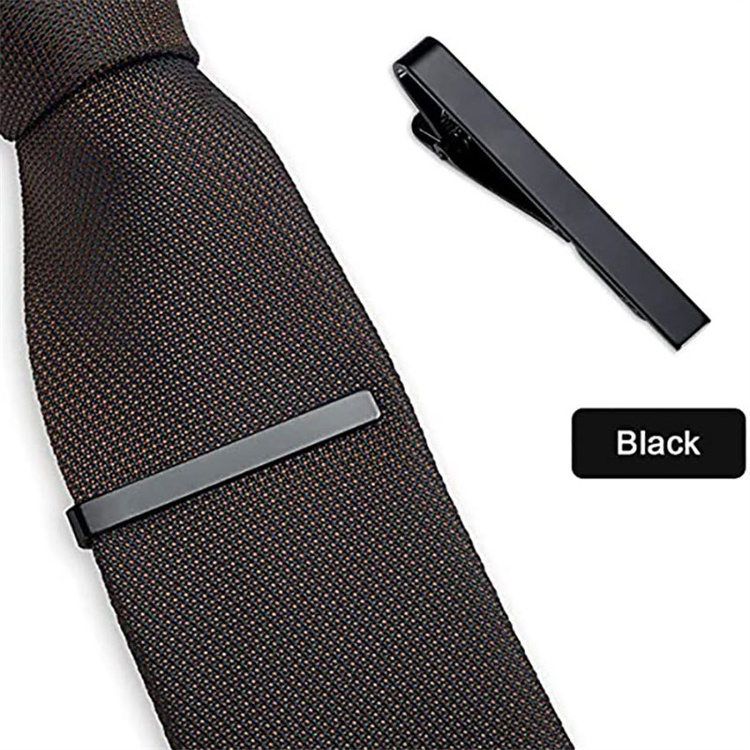 Hot selling copper tie clip men's suit accessories silver gold brass tie clips