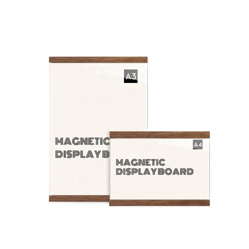 A4 Letter Size Magnetic Self Adhesive Acrylic Business Poster Picture Photo Certificate Document Display Frame Sign Holder Frame