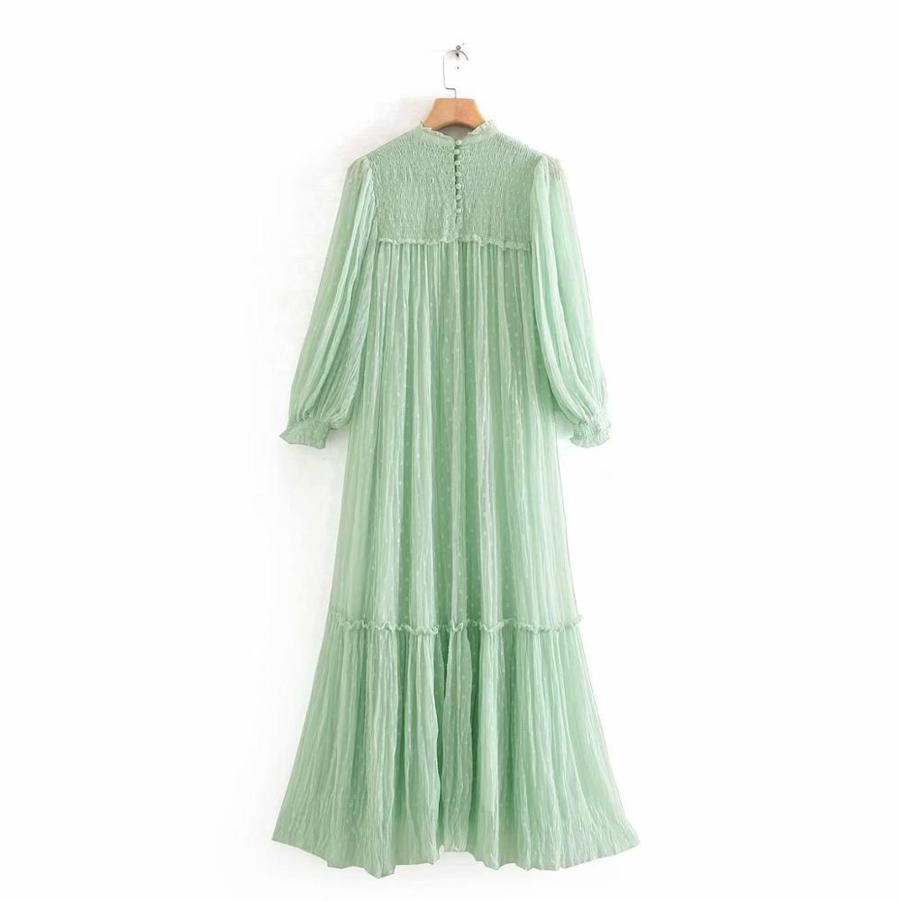 R50016S  wholesale 2020 new arrivals spring  women's fashion solid color tulle long dress