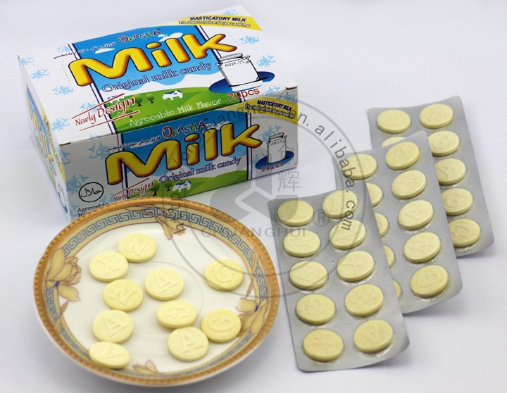 10PCS Packaging Alphabet Dry Milk Tablet Candy