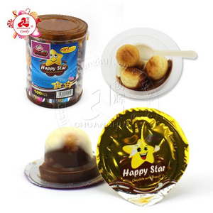 4g Happy Star Chocolate Cup chocolate and biscuit