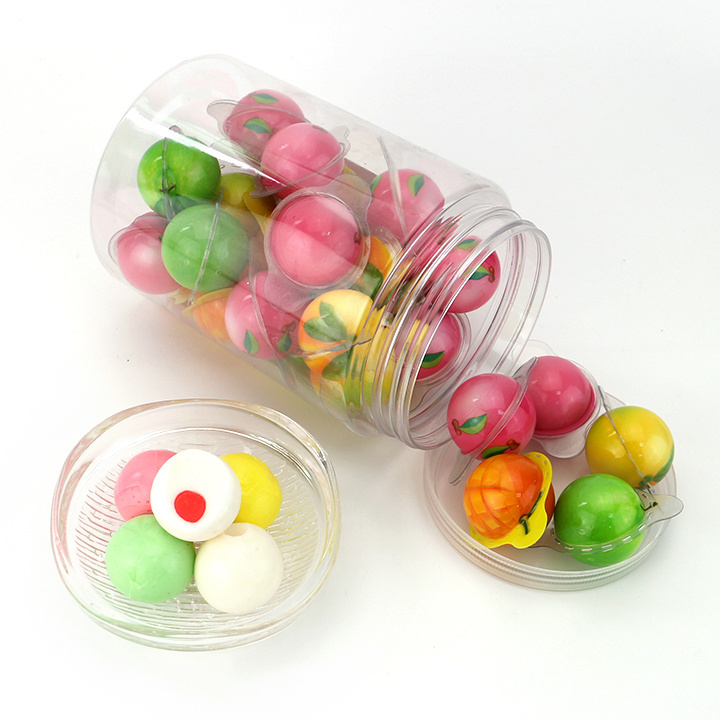 10g cartoon 3D jam filled soft gummy candy ball, eyeball gummy candy