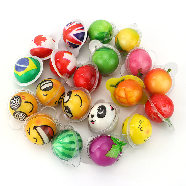 10g cartoon 3D jam filled soft gummy candy ball, eyeball gummy candy