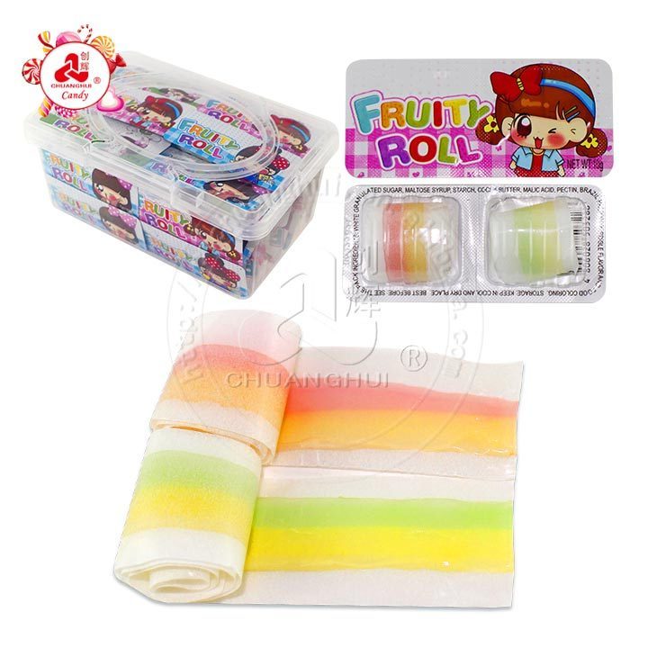 10g 2pcs Gummy Jelly Roll Candy in tablet box