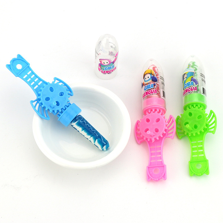 Big sword shape handle rotating lollipop toy hand rotating toy candy