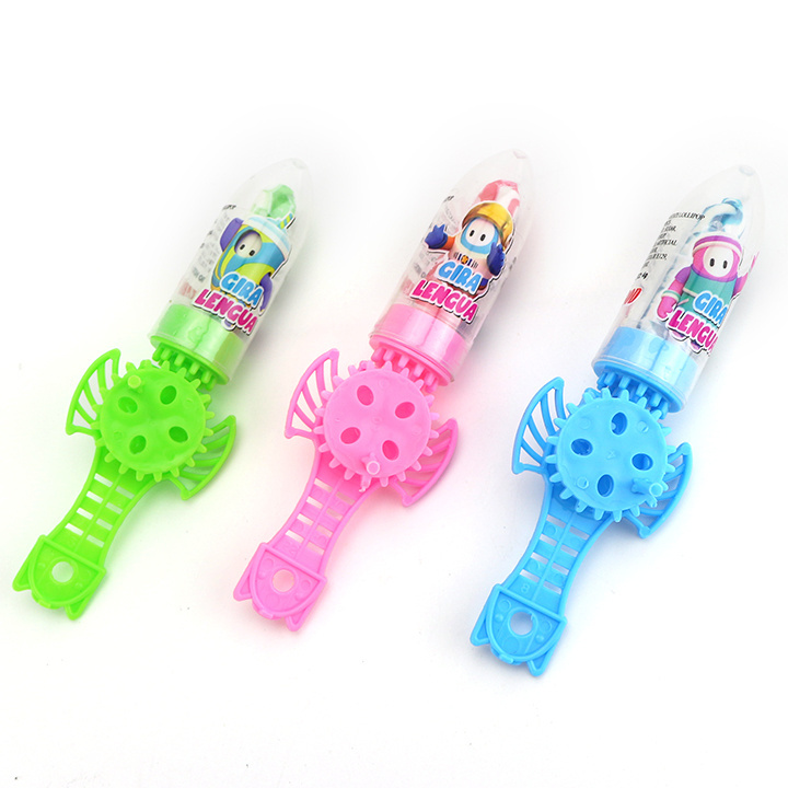 Big sword shape handle rotating lollipop toy hand rotating toy candy