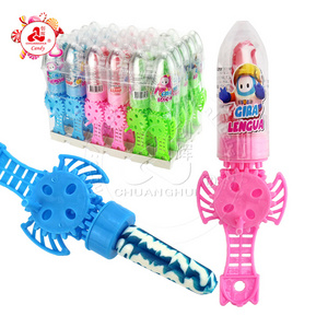 Big sword shape handle rotating lollipop toy hand rotating toy candy