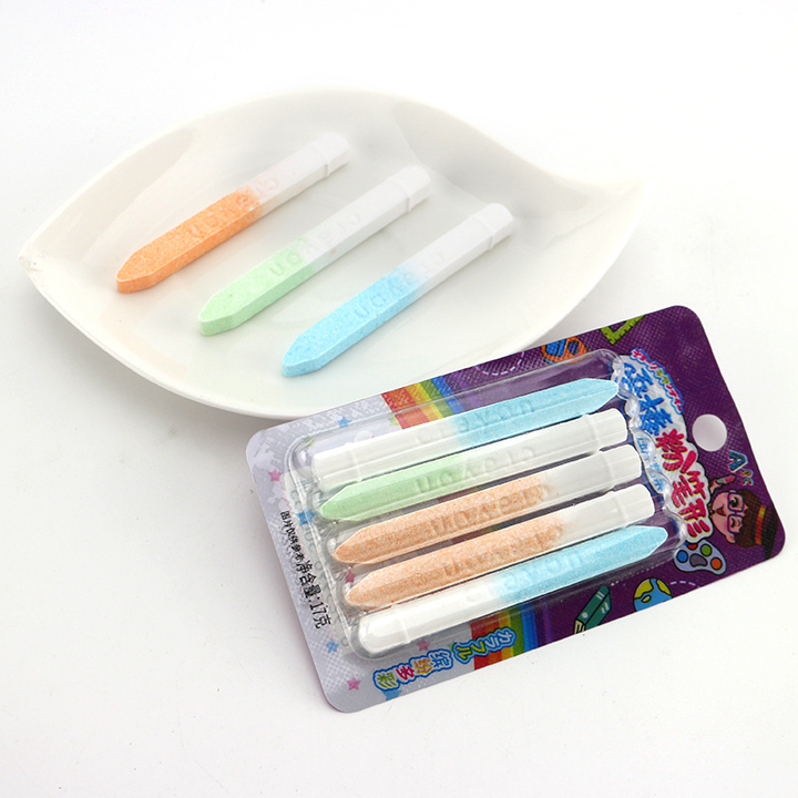 Colorful Chalk pencil shape press tablet candy