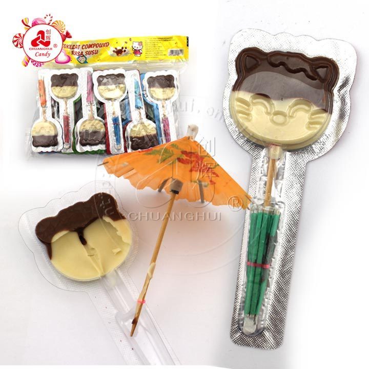 Cat Face Chocolate Candy Toy Umbrella Toy Candy