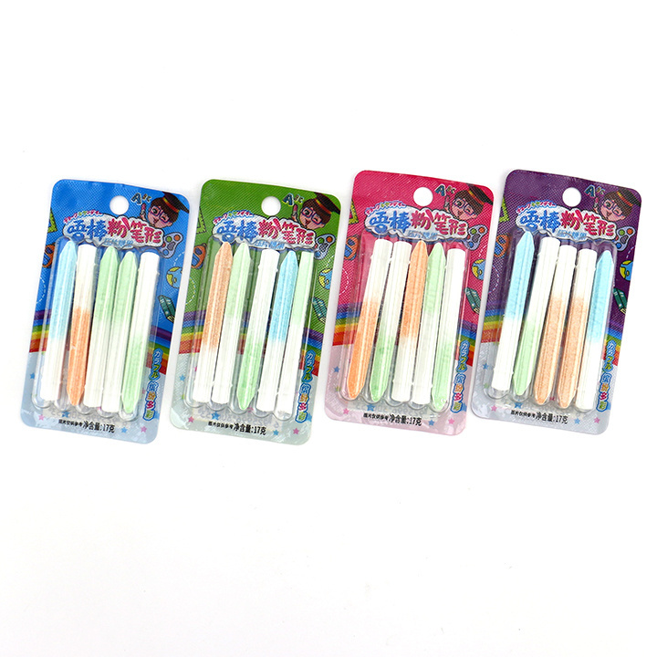 Colorful Chalk pencil shape press tablet candy