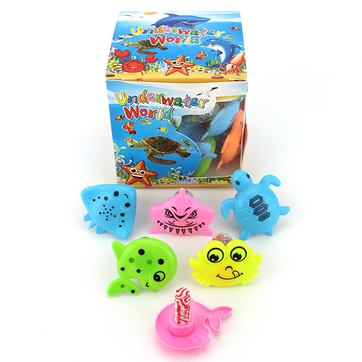 Marine World cartoon animal shaped nipple lollipop toy candy