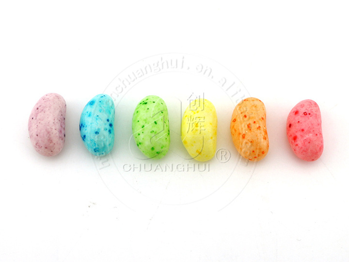 Bulk high quality Colored fruit gummy Salad Jelly Bean/Colored dots jelly beans