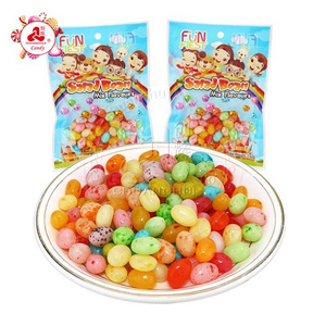 Halal colorful fruit gummy 150g Salad Jelly Bean candy sweet jelly candy