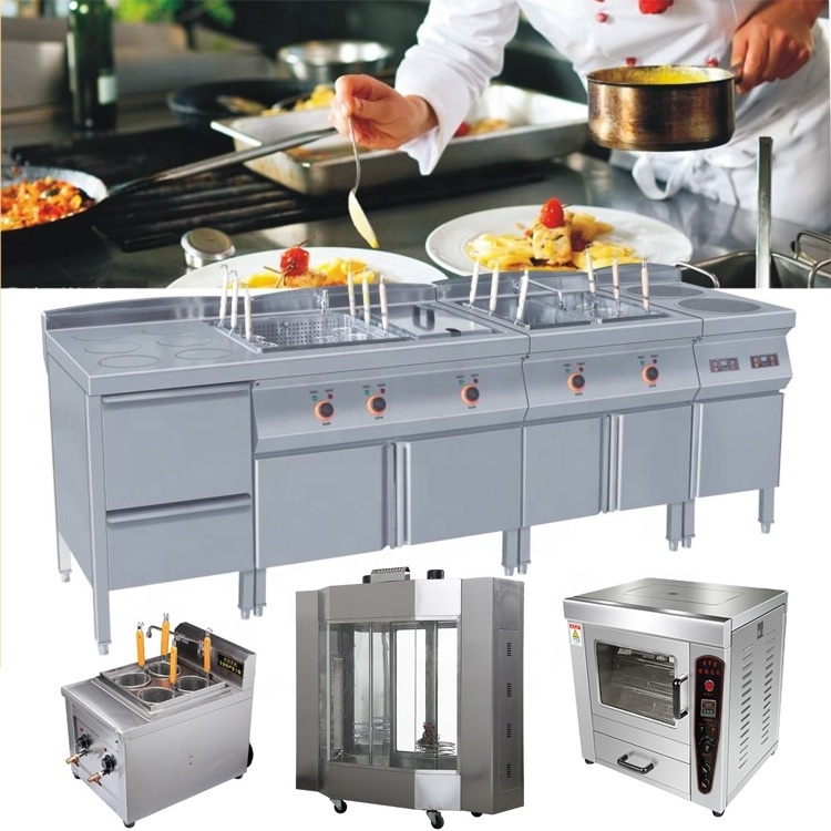 High quality commercial fast food maker kitchen equipment