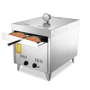 Commercial stainless steel outdoor smokeless gas pizza oven for sale