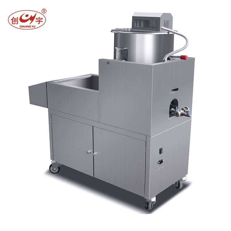 Automatic commercial gas flavored popcorn ball making machine trolley