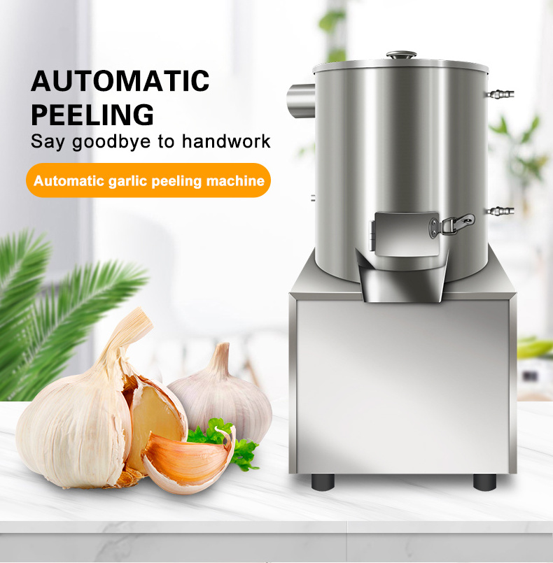 Restaurant garlic clove separating garlic peeler pealing electric dry garlic peeling machine