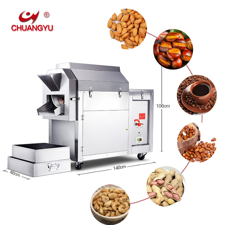 Chuangyu Grain Coffee Roaster Nut Roasting Machine for Peanut Soybean Seed