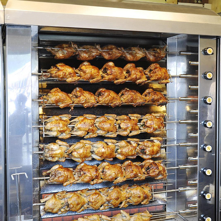 Commercial whole chicken brazilian bbq kebab rotisserie grill machine