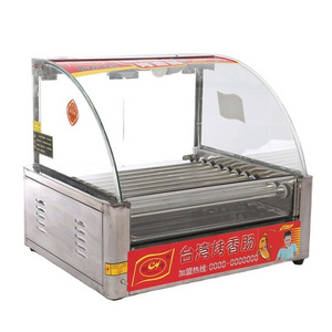 Chuangyu China Market 10 Roller Easy Operation Hot Dog Waffle Maker For Bike Hot Dog Cart