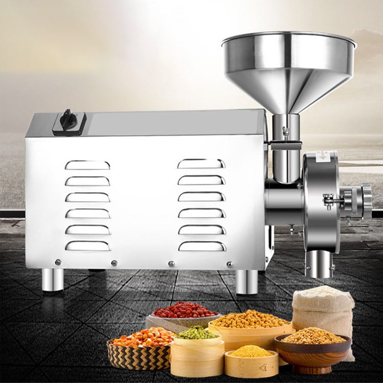 Commercial large stainless steel high-efficient suger corn nut grinder flour mill machine