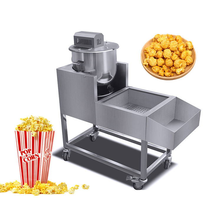 Chuangyu CY-350 Caramel popcorn making machine Cretors hot air popper corn puff snacks food machine