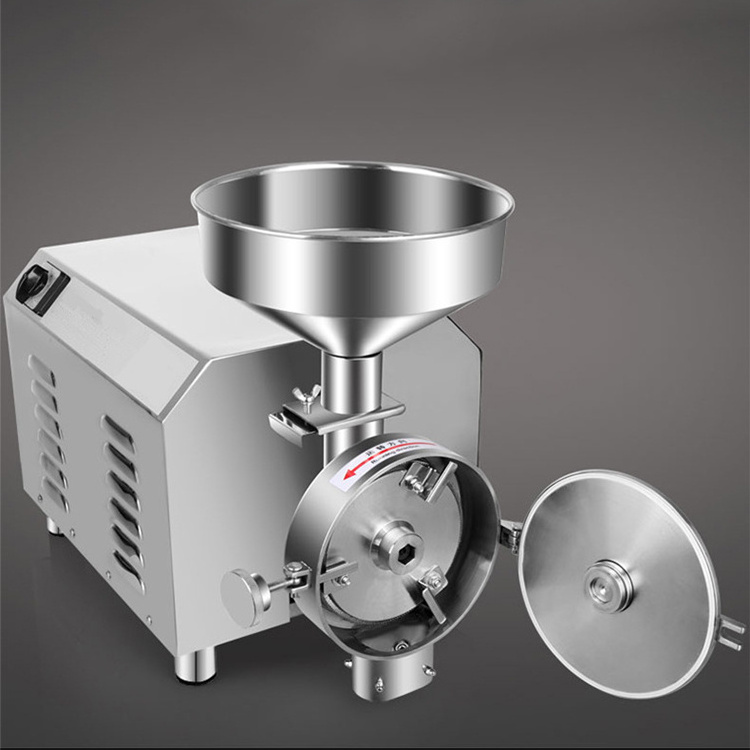 Commercial large stainless steel high-efficient suger corn nut grinder flour mill machine