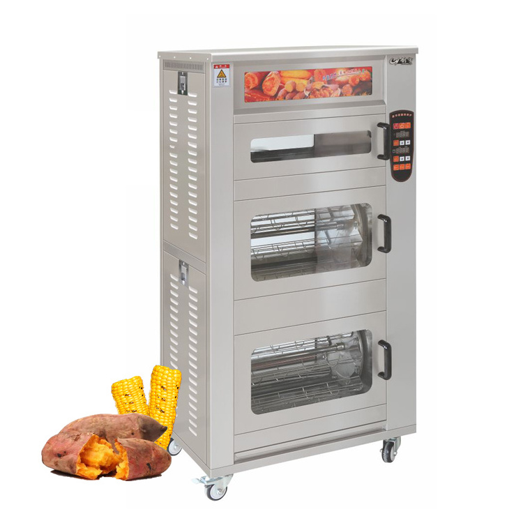 Double layer commercial use baked sweet potato oven