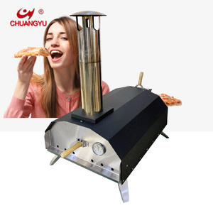 Charcoal Grill Home Conveyor BBQ Wood Fire Outdoor Pizza Oven