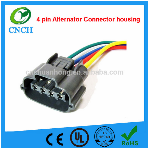 Automotive 4 Pin Connector For Hitachi Mitsubishi Alternator Repair Connector 3 or 4 wire