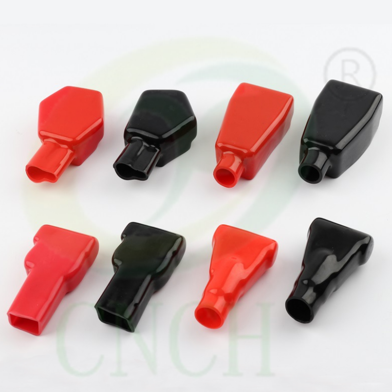 Flexible Battery Terminal Insulating Red Black Rubber Protector Cover for 18mm Cable