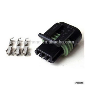 Delphi PA66 3 Pin Female Connector 12162182 Female connector with terminals and seals