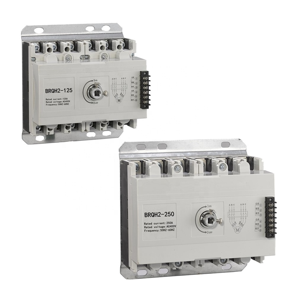 4P CB 50HZ 60Hz 400V 220V AC 125A 250A 400A ATS Household Safety electrical Dual power supply Automatic Transfer Switch