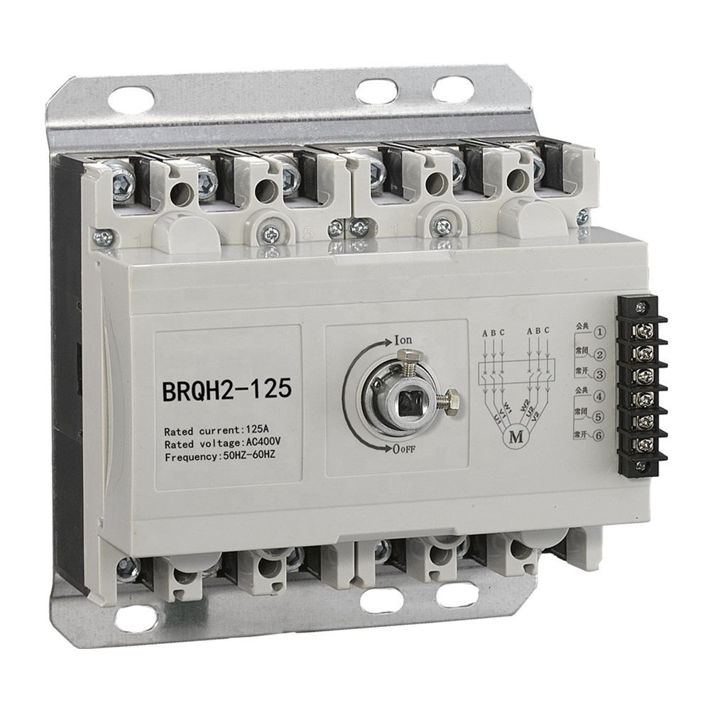 4P CB 50HZ 60Hz 400V 220V AC 125A 250A 400A ATS Household Safety electrical Dual power supply Automatic Transfer Switch