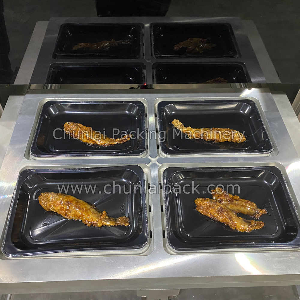 Beef Poultry Meat Fish Shrimp Salmon Seafood Tray Vacuum Skin Packing Machine