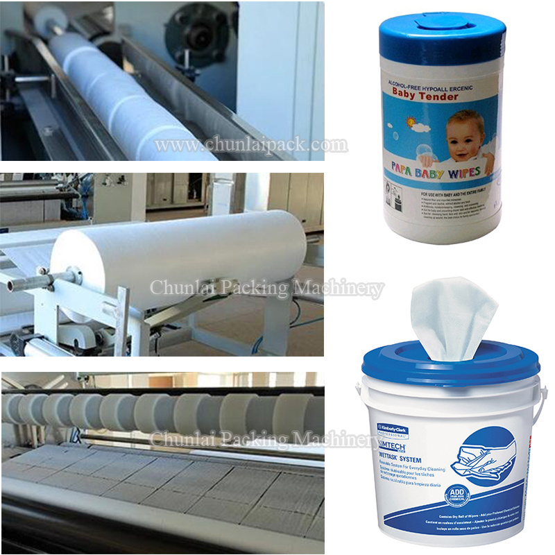 Semi Automatic Single Sheet Toilet Roll Non-folding Baby Wipe Tissue Wet Wipes Canister Wet Wipe Machine