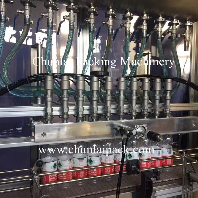 Salad Caviar Ketchup Pepper Paste Piston Soft Drink Liquid Gravity Automatic 12 Heads Bottle Filling Machine