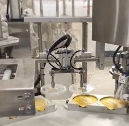 Automatic Milk Tea/Yogurt Packaging Machine Popping Boba Cup Filling Sealing Machine