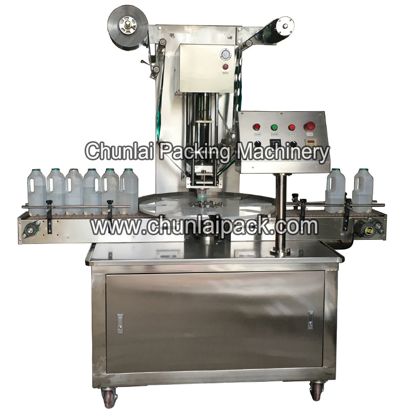 KIS-1800 Automatic Lemonade Orangeade Coconut Drink Litchi Juice Milk Bottle Filling Sealing Machine