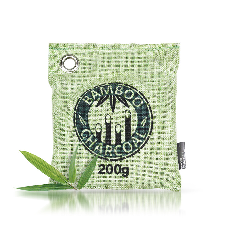 200g Car Bamboo Charcoal Odor Moisture Eliminator Air Freshener Bag