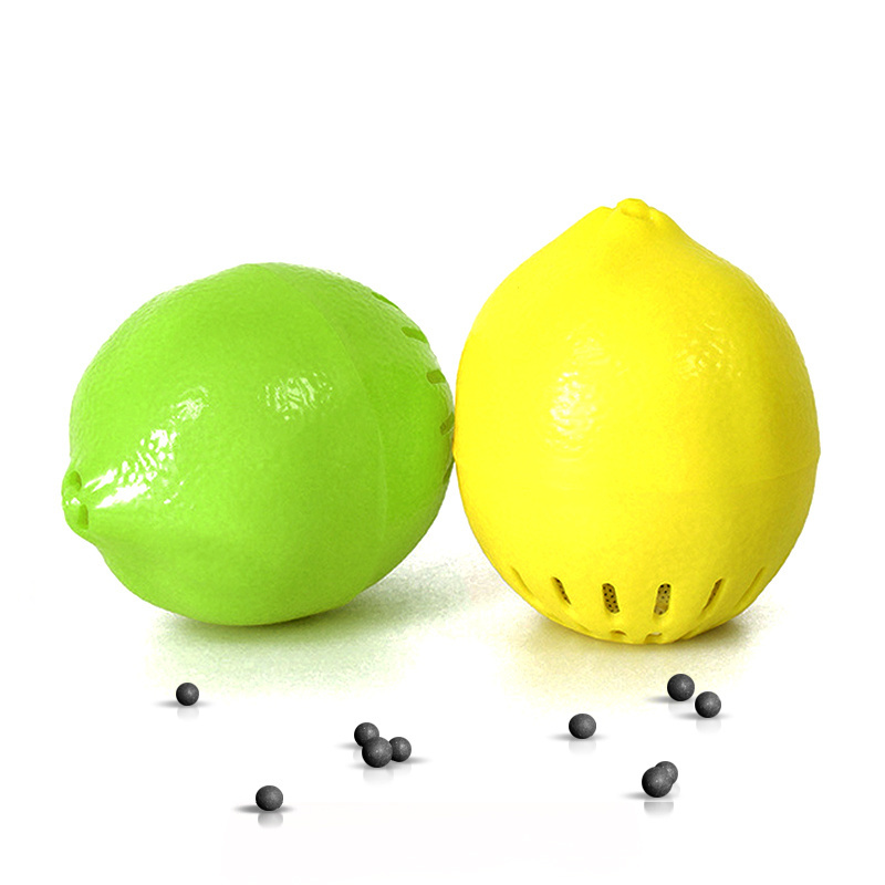 Mini refrigerator deodorizer keep fridge fresh freezer ball Lemon Shape 100g